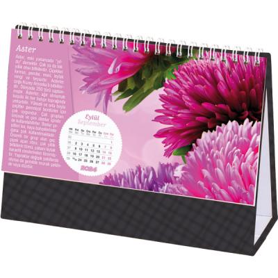 Promosyon Çiçekler Masa Takvimi